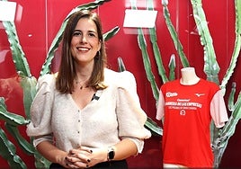 La concejala de Deportes y Juventud del Ayuntamiento de Las Palmas de Gran Canaria, Carla Campoamor, en la presentación de la CANARIAS7 Carrera de las Empresas.