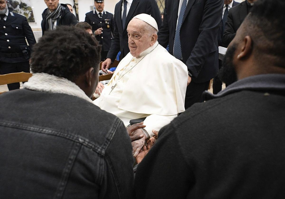 Cariñoterapia al Papa Francisco