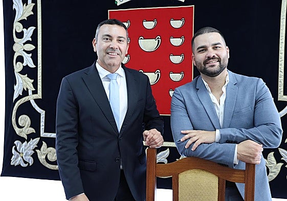 Oswaldo Betancort y Jesús Machín Tavío.