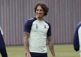 Silva, en un entrenamiento reciente en la Ciudad Deportiva de Barranco Seco.