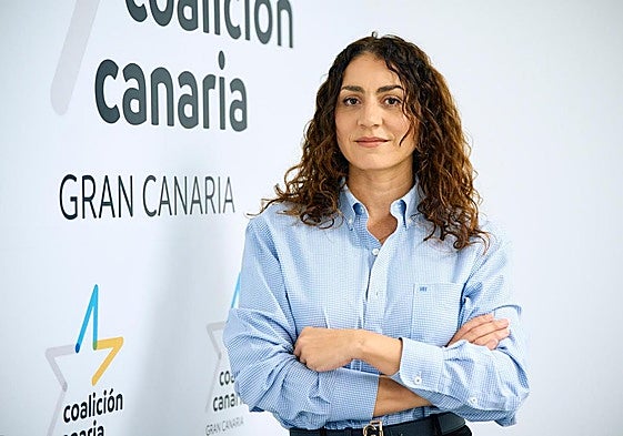 Vidina Cabrera es la portavoz del grupo político de CC en el Cabildo de Gran Canaria.