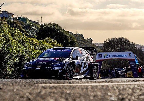 Imagen de este viernes en los primers tramos del 49º Rally Islas Canarias.