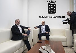 Fernando Clavijo con Oswaldo Betancort.
