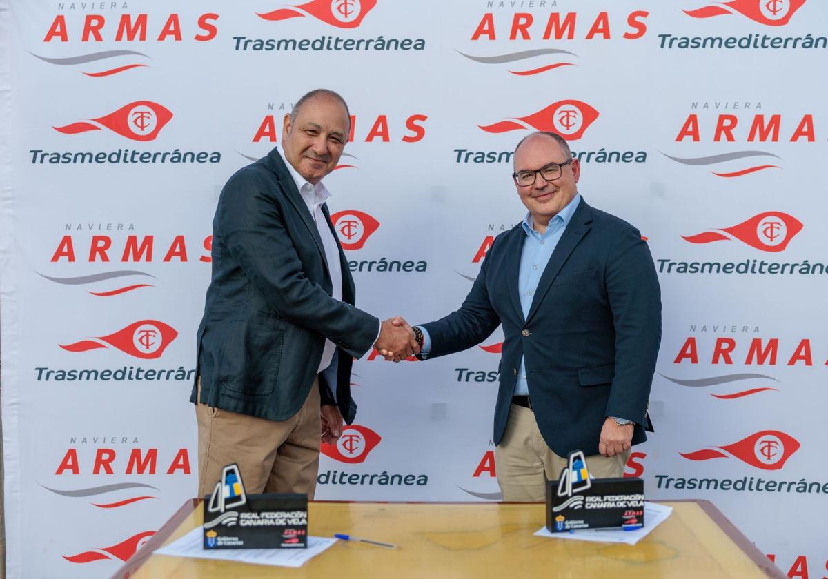 Grupo Armas Trasmediterránea, transportista oficial de la Real Federación Canaria de Vela