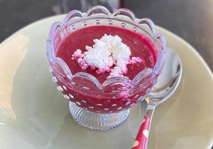 Gazpacho de remolacha para cenar
