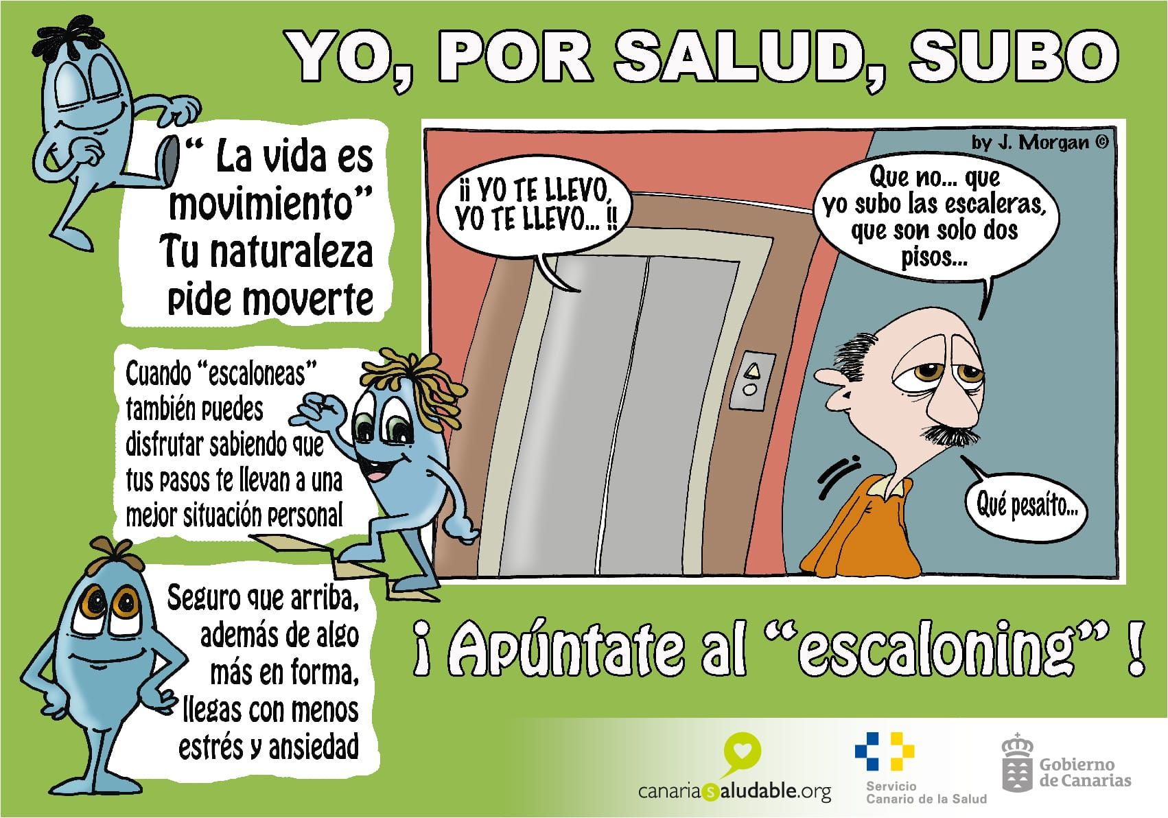 Sanidad invita a usar las escaleras en el Día Mundial Sin Ascensores