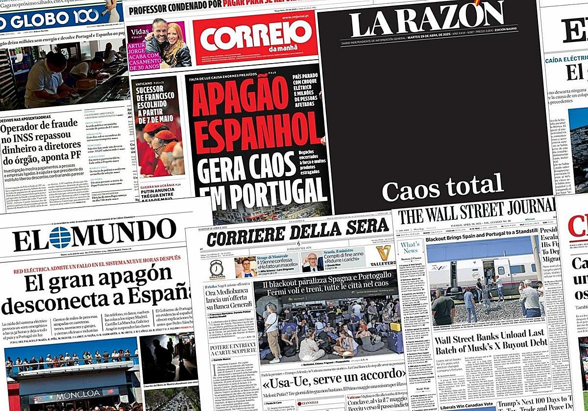Las portadas de todo el mundo se hacen eco del apagón energético en la península