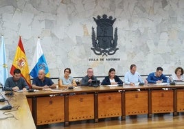 Imagen de archivo de un pleno en Agüimes.