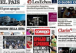 Las portadas del mundo cuentan el apagón vivido en España y Portugal.