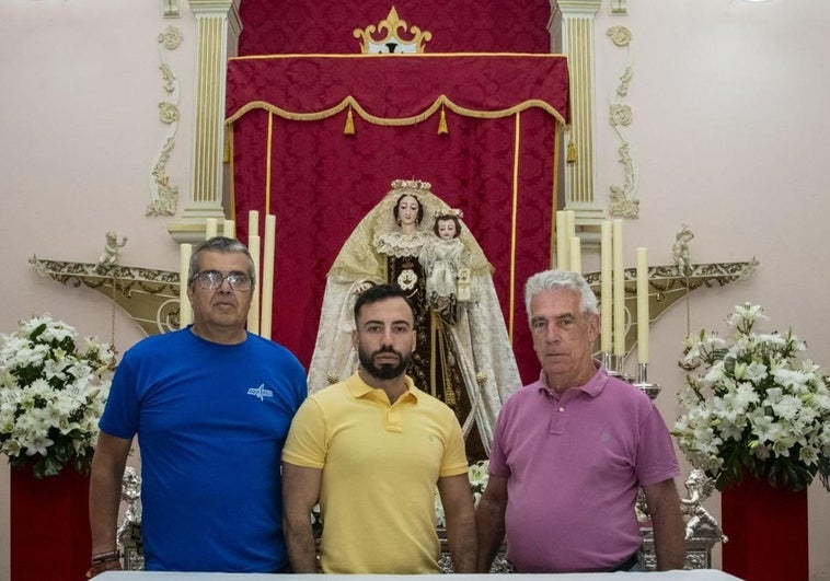 José Falcón, Benahoare del Rosario y Sergio Sánchez, integrantes de la comisión.
