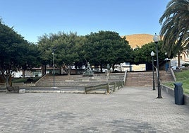La plaza de los Ganaderos, uno de los dos espacios públicos a remodelar por el Ayuntamiento de Pájara.