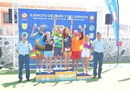 Los mejores del Medio Maratón, en el podio.