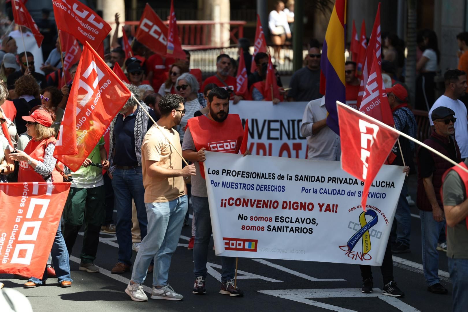 Canarias sale a la calle el Día del Trabajador