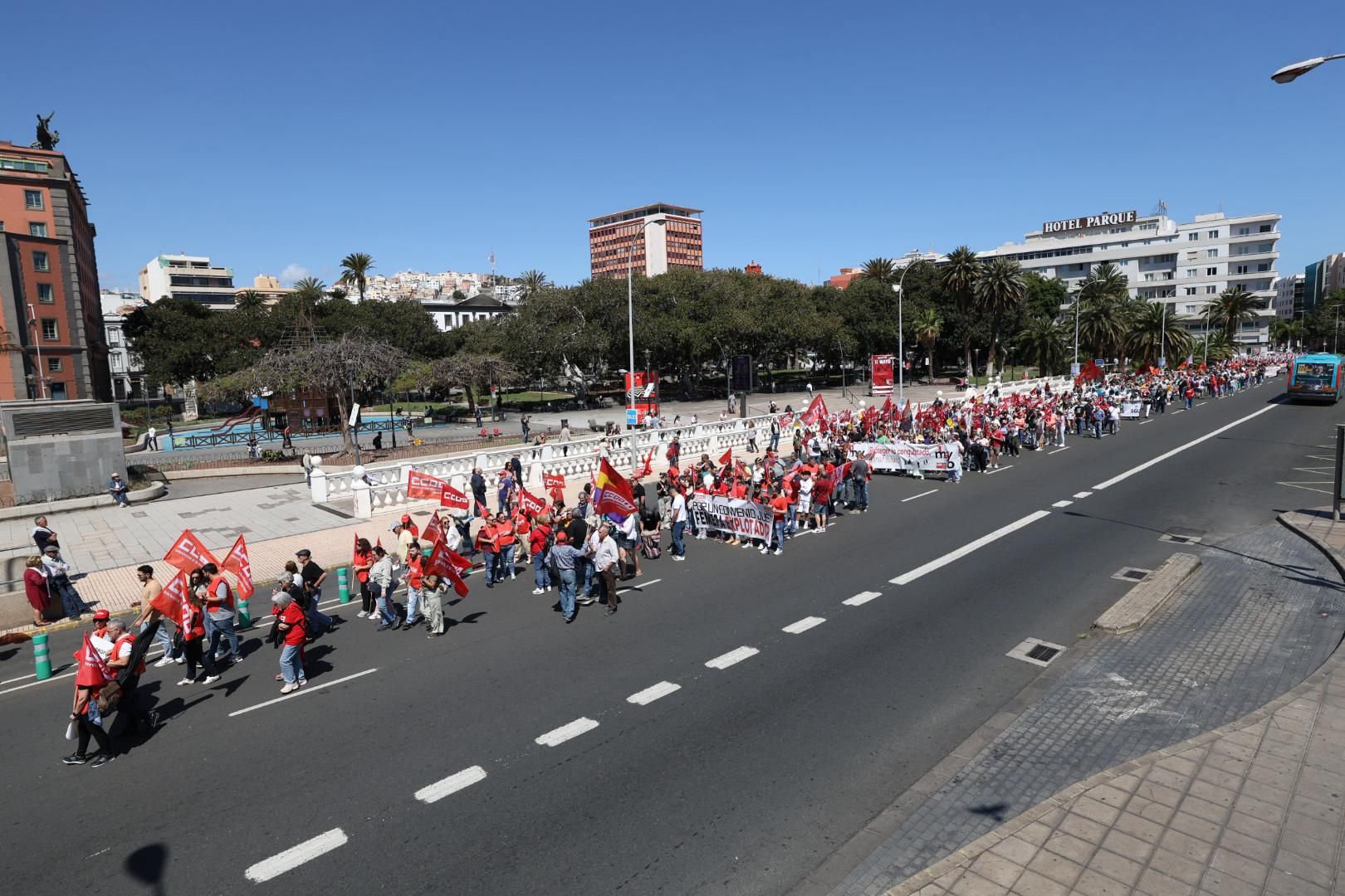 Canarias sale a la calle el Día del Trabajador