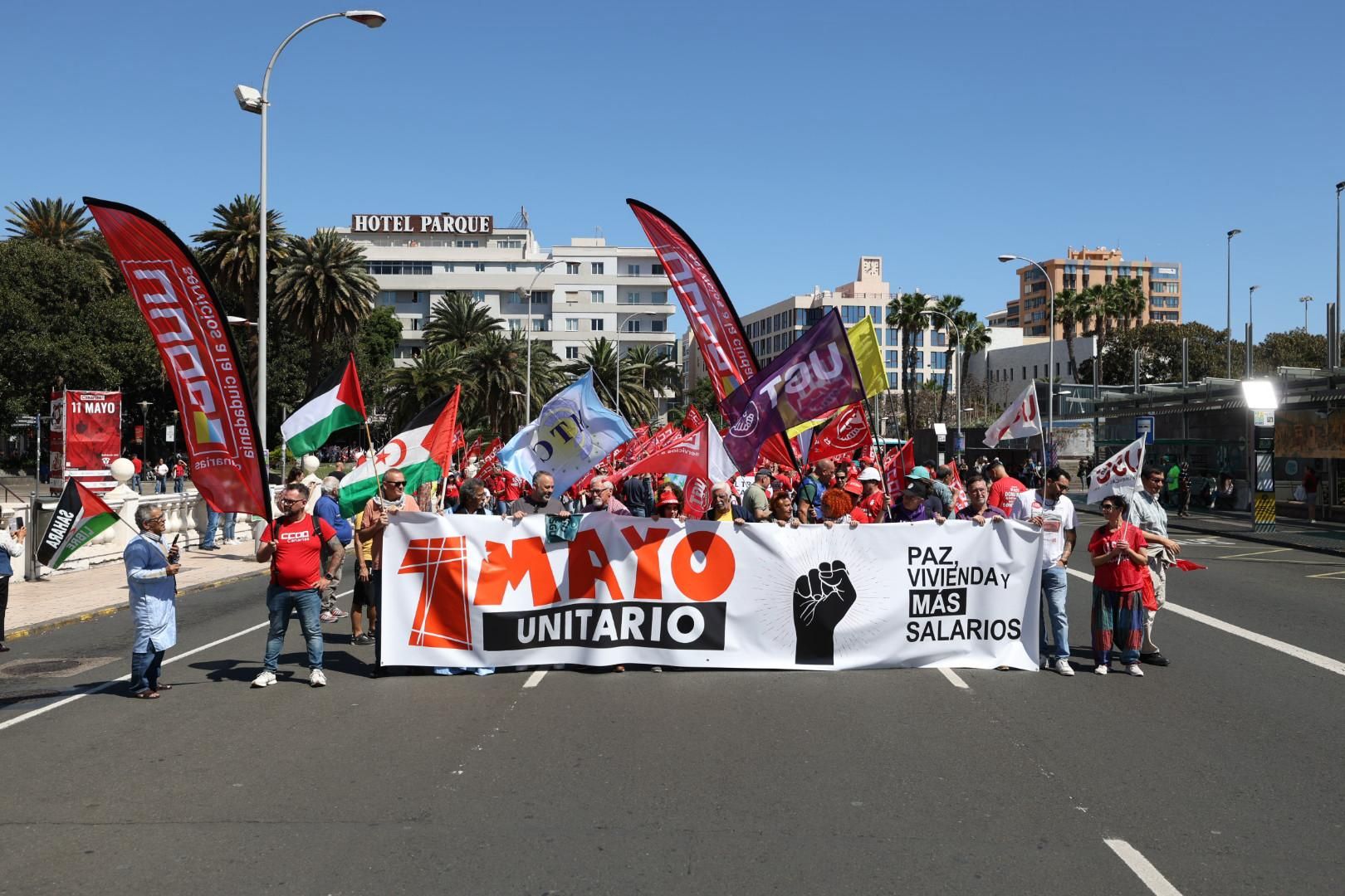 Canarias sale a la calle el Día del Trabajador