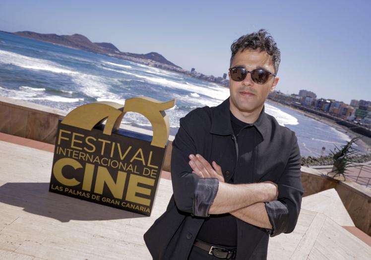 El director Ameer Fakher Eldin, en la capital grancanaria.