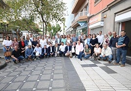 Imagen de los concejales de Nueva Canarias y miembros del nuevo proyecto político el día que anunciaron que dejaban el partido.