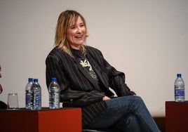 Nathalie Poza, durante su participación en las Jornadas sobre el Oficio Cinematográfico.