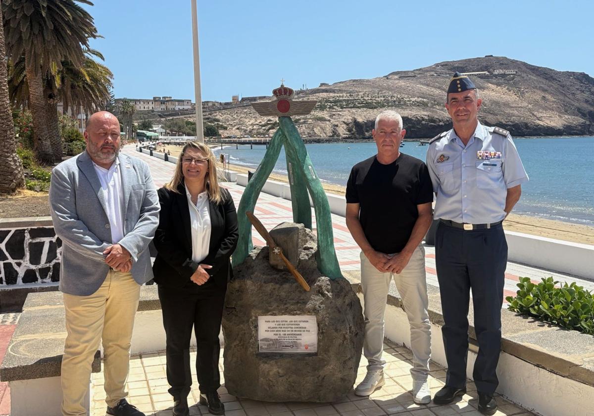 La Base Aérea tiene nueva escultura donada por Ingenio