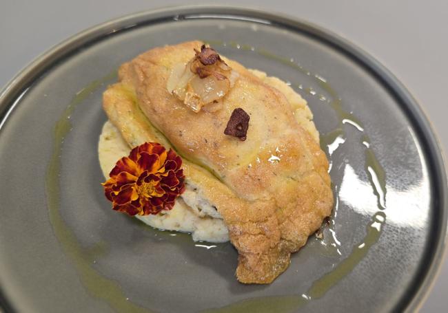 Bacalao gratinado en Saliviento
