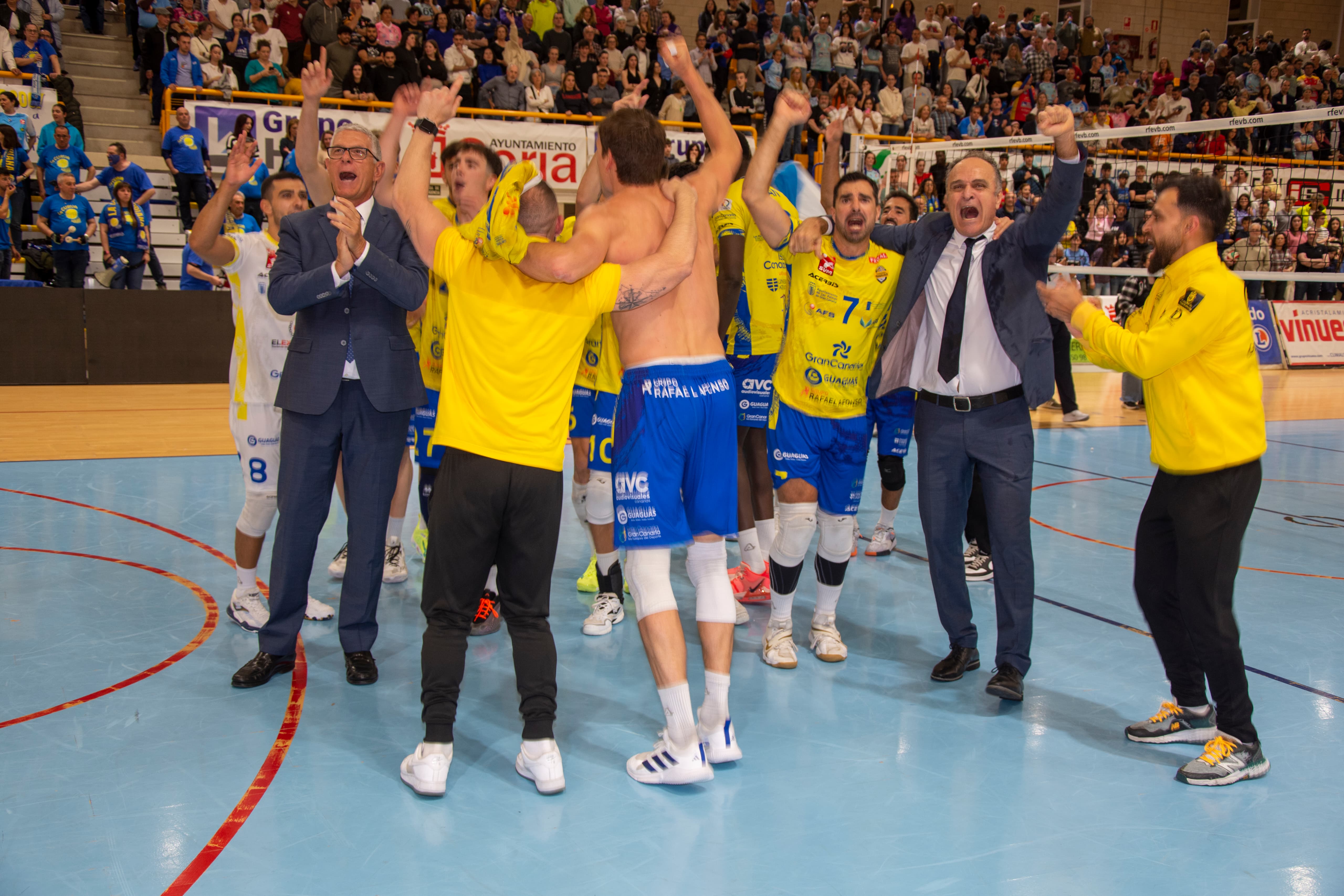 El CV Guaguas, campeón de liga