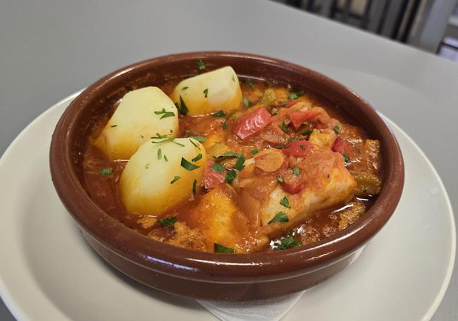 Bacalao a la riojana en Saliviento