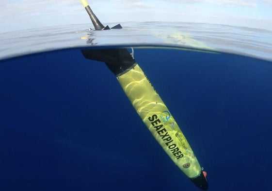 Imagen del vehículo que recopiló datos recorriendo las aguas situadas al norte del archipiélago.