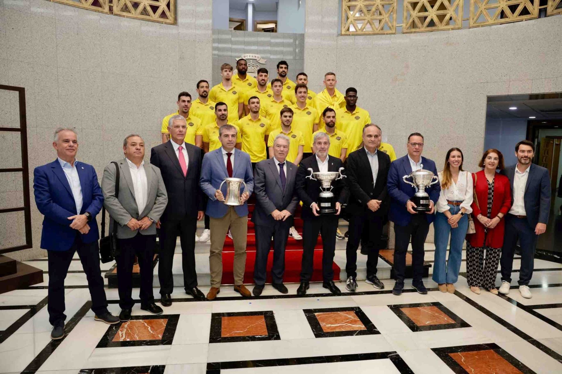 La recepción del Gobierno al CV Guaguas Las Palmas