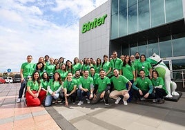 El equipo Binter listo para la CANARIAS7 Carrera de las Empresas.