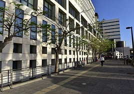 Entrada del Hospital Insular de Las Palmas.