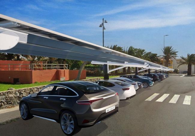 Las marquesinas fotovoltaicas también darán sombra en aparcamientos.