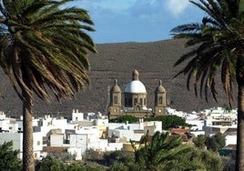 Panorámico del casco de Agüimes.