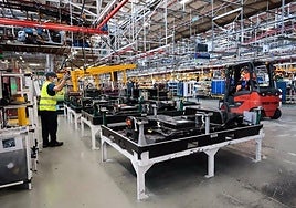 Una imagen de archivo de una fábrica industrial