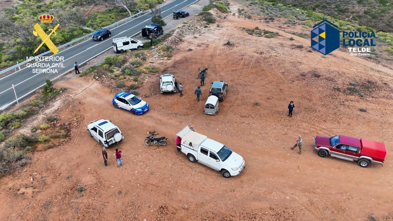 El Seprona y la Policía Local de Telde realizan un dispositivo de prevención contra el abandono animal en Cuatro Puertas