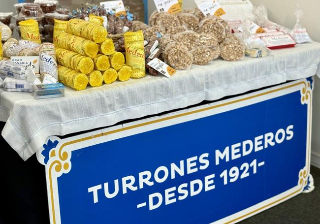 Expositor de Turrones Mederos en la Feria Gran Canaria Me Gusta