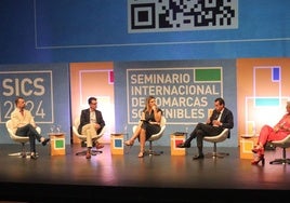 Mesa redonda en el Seminario Internacional de Comarcas Sostenible, el pasado año.