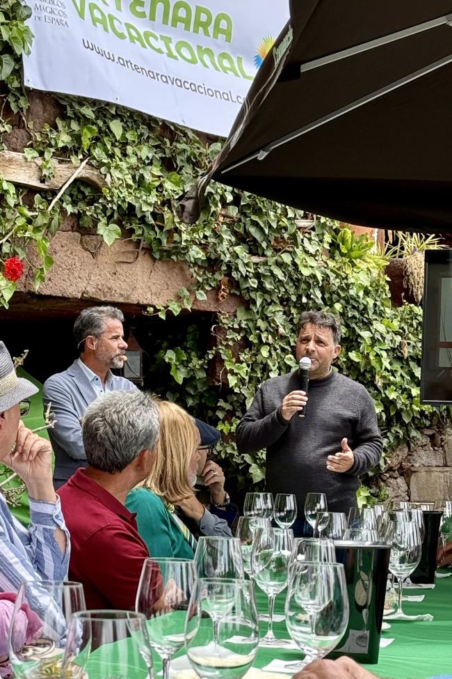 Jesús Díaz, alcalde de Artenara durante su intervervención