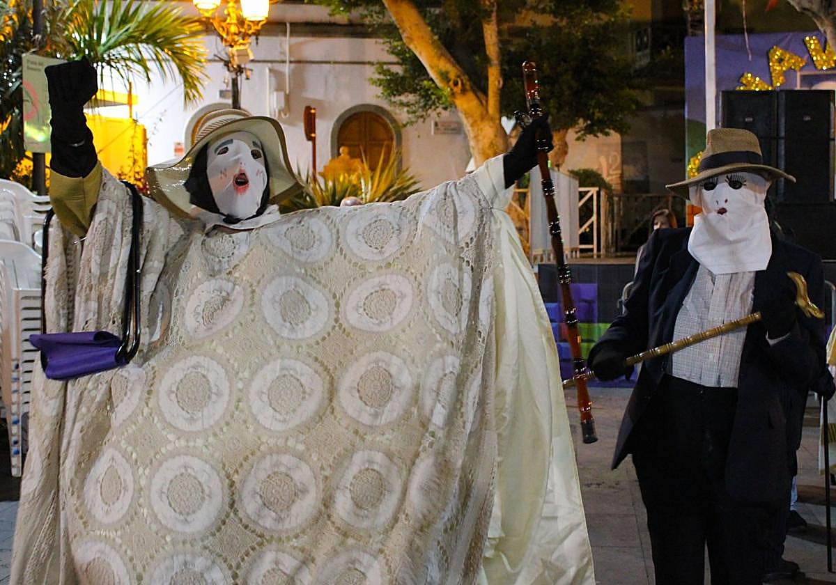 Imagen de archivo del carnaval antiguo en Agüimes.