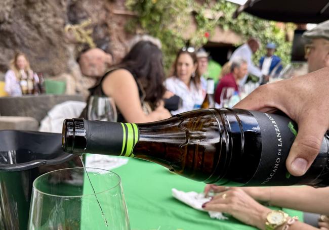 Uno de los vinos de la cata de Bodega Vulcano