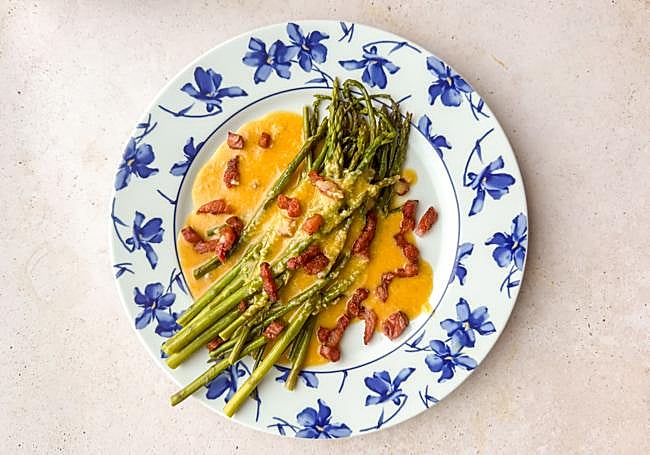 Espárragos trigueros para comer