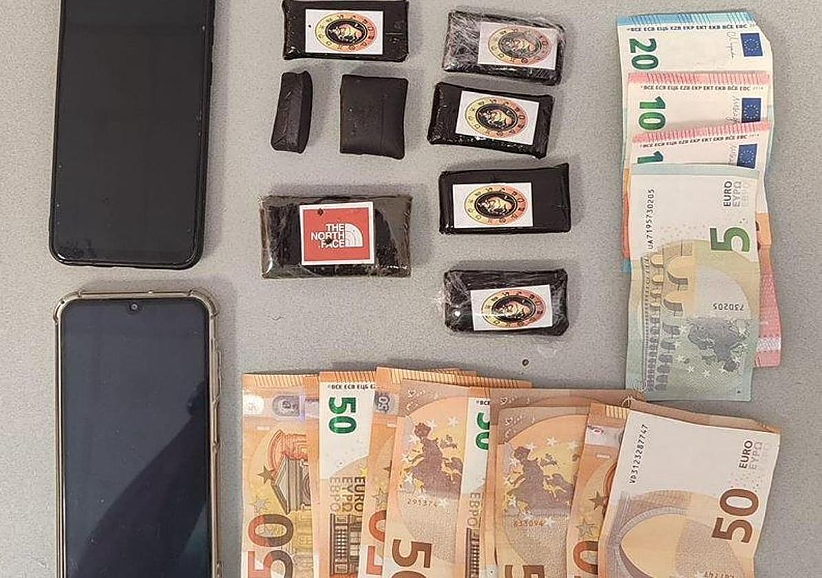 Material incautado por los agentes de Policía Local.