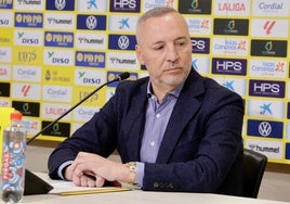 Miguel Ángel Ramírez, en la rueda de prensa de este jueves.