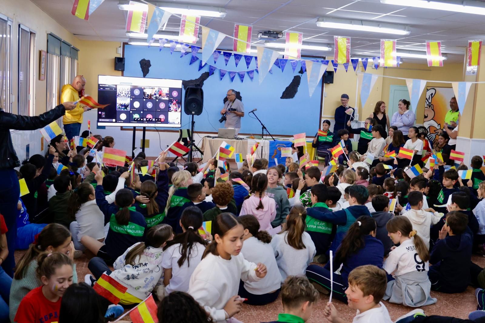 El CEIP Elvira Vaquero de Valsequillo vivió este viernes una emocionante jornada, con una nueva participación en Schoolvision.