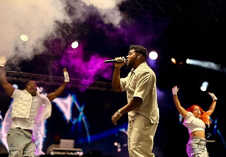 Lebrón durante el concierto.