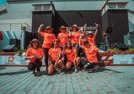 Un grupo de participantes.