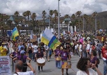 Así hemos contado en directo las manifestaciones del 18M 'Canarias tiene un límite'