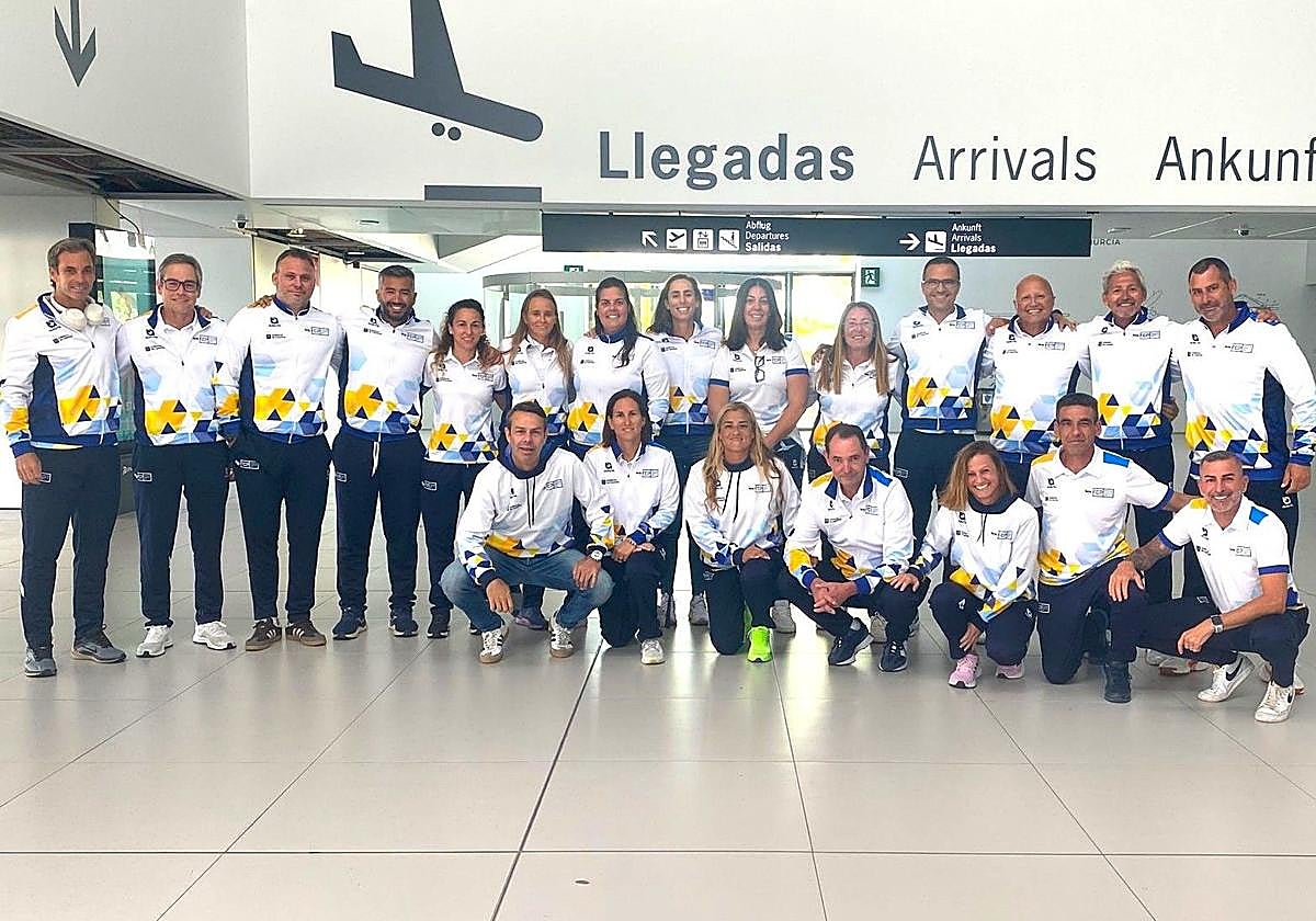 Componentes de las selecciones masculina y femenina de Canarias que han participado en este certamen.