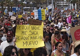 Imagen de la manifestación del pasado 18M en Las Palmas de Gran Canaria.