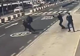 Secuencia del tiroteo mortal en el Aeropuerto de Gran Canaria.