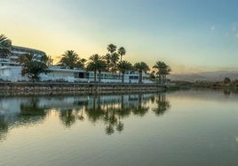 Vista del complejo frente a la Charca de Maspalomas.